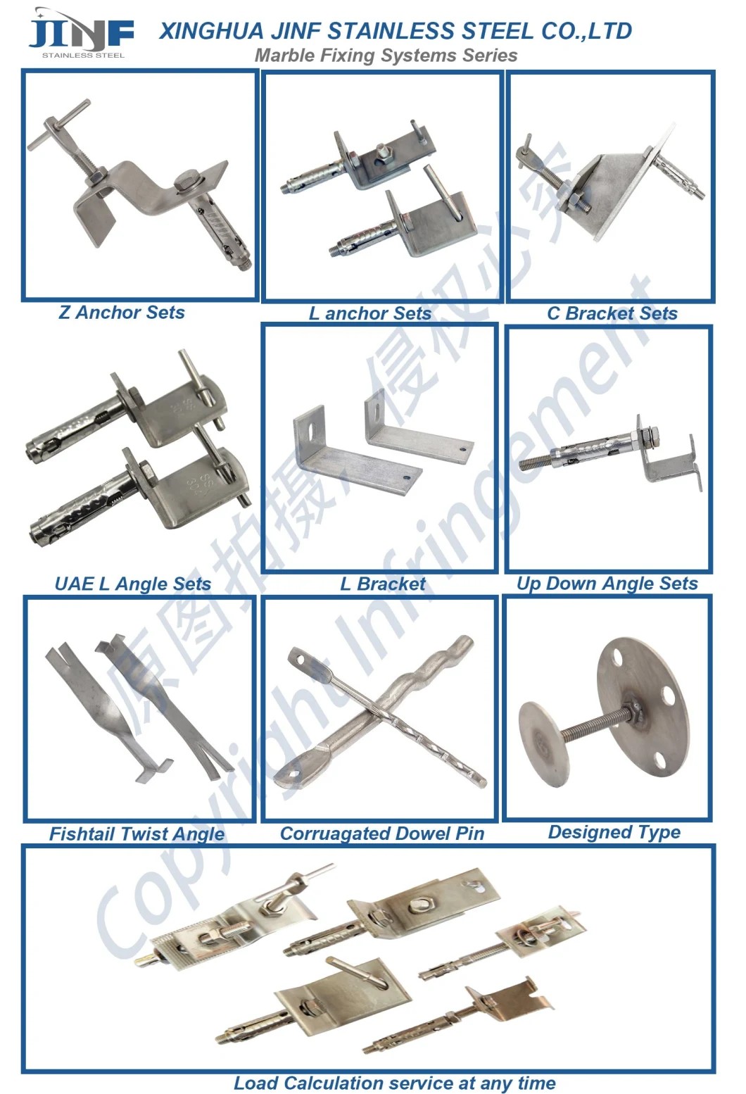 Mechanical Fixing Angle Anchor Bracket for Granite