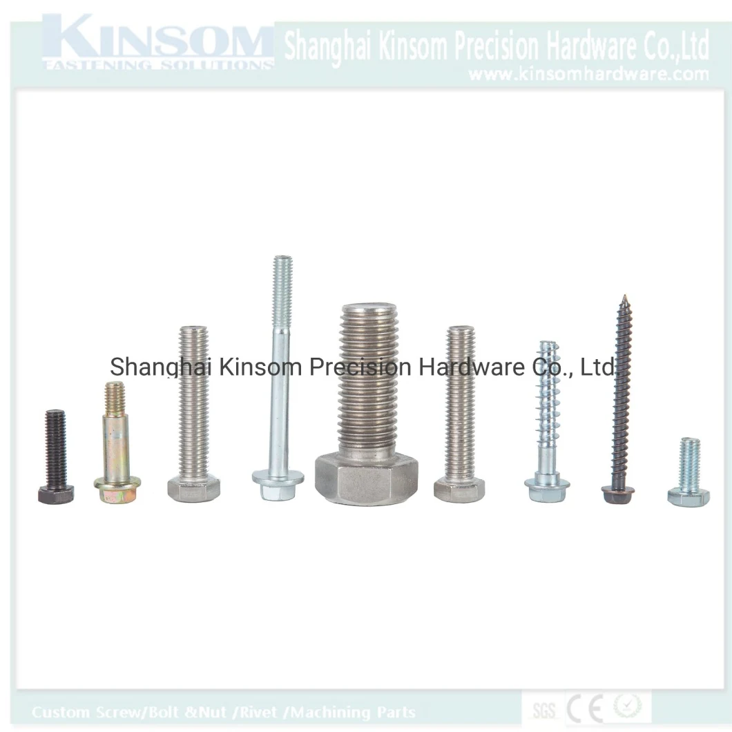 Stainless Steel 304 Screw/Flange Screw/Custom Pan Head Philips Cross Turning Hex Bolt /Weld Bolt/Flange Bolt/Forging Fastener